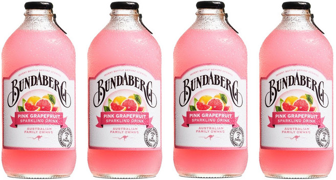 분다버그 핑크 그래이프 푸르트, 375ml, 4개