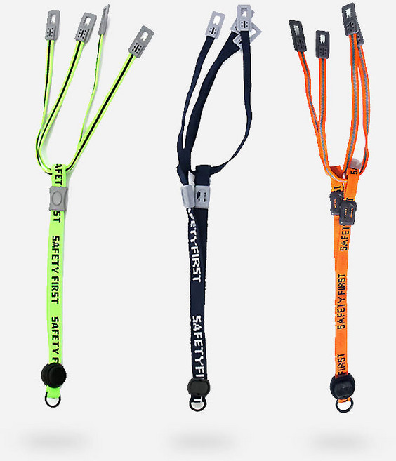 세이프라인 안전모 원터치 턱끈 5개, 오렌지, 6개