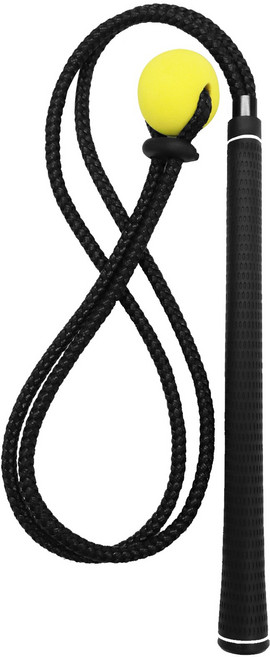 지칸디 비거리로프 골프그립 스윙연습기 연습도구 셀프스윙마스터, 블랙