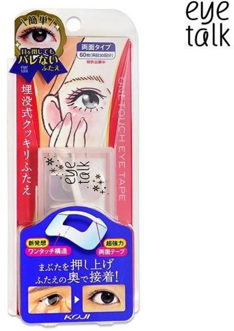 KOJI 매몰식 쌍꺼풀을 만드는 양면 테이프 evetalk OneTouch Eye Tape (60개) / 2ET0744, 1개