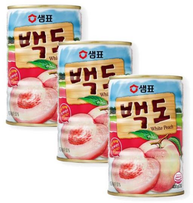 샘표 백도 x3 안주 자취 반찬 간편식 팬트리 탕비실 도시락반찬, 400g, 1세트