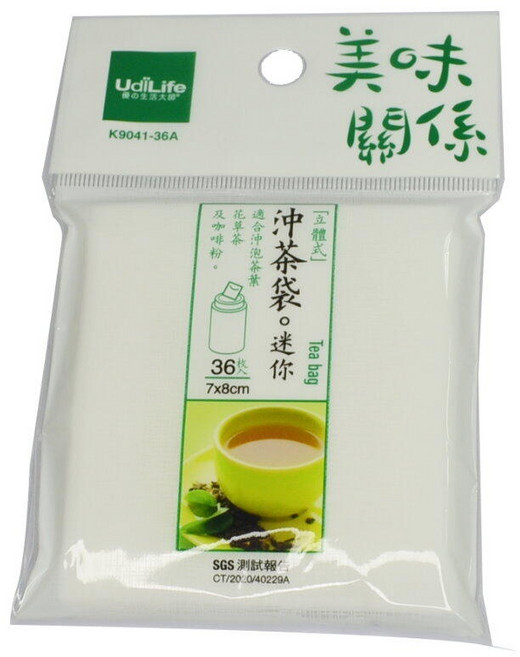 UdiLife 立體沖茶袋, 1個, 白色