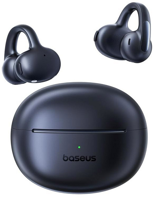 베이스어스 보위 MC1 프로 LDAC가 장착된 고해상도 무선 오디오 HiFi4 어쿠스틱 CD 사운드 커브핏 컴포트 디자인 슈퍼베이스 DNN 마이크 AI 클리어 IP67 방수 기능, Black