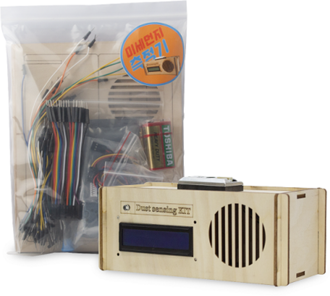 메카솔루션 추가팩 키트 처음봐 아두이노 추가팩(미세먼지 측정기편), 1개