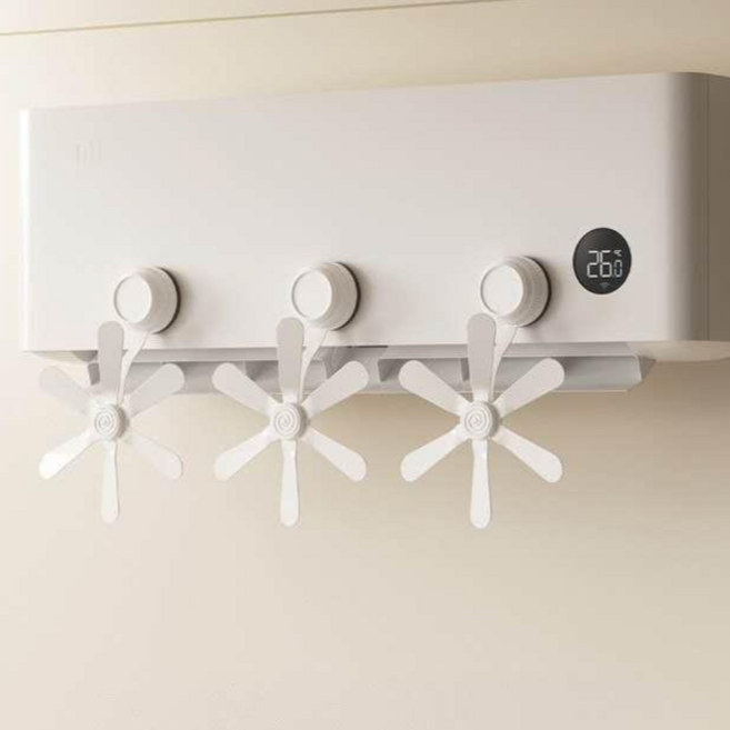 투빈하우스 에어컨 바람개비 무타공 흡착판 공기 순환팬