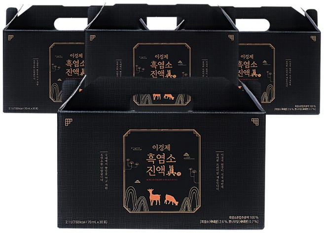 이경제 흑염소 진액진, 4박스, 2.1L