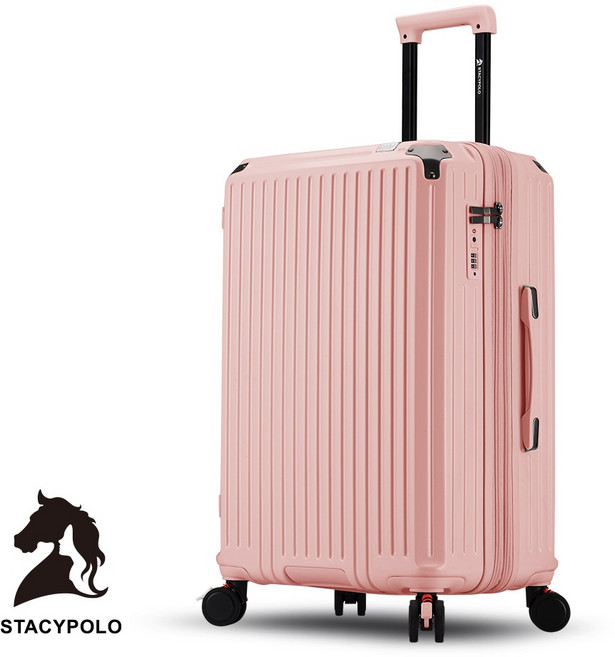 Stacy POLO 森之風旅 行李箱 - 杯架/側掛勾/煞車避震輪/海關鎖/可加大