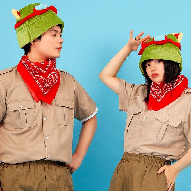 반티시스터즈 티모 게임 캐릭터 귀여운 반티 의상 체육대회 단체티