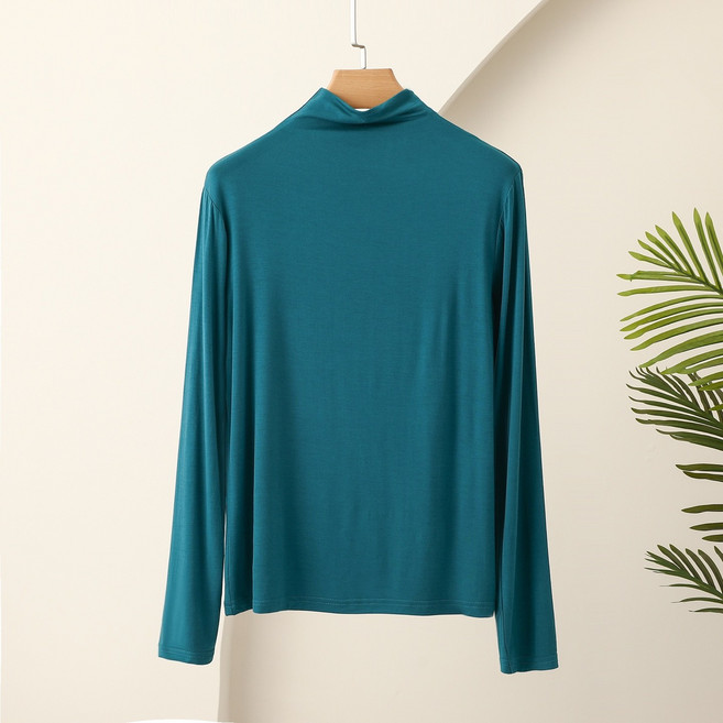 여성 빅사이즈 목폴라 모달 반목 긴팔 티셔츠 6color ZF-2313