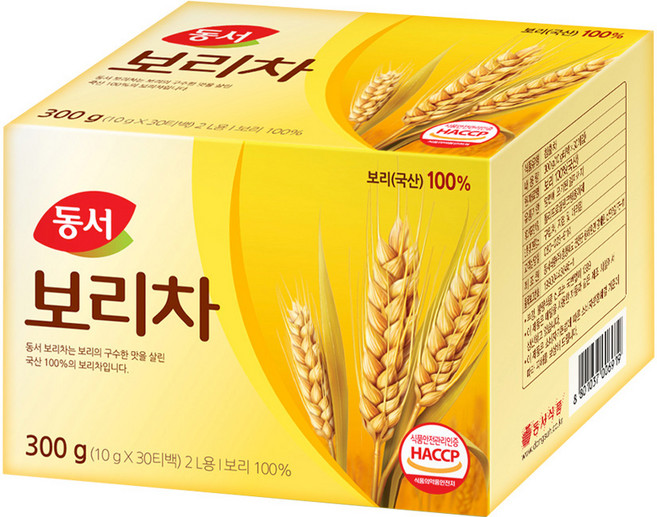 동서 보리차 300g 30티백 2L용 국산용 보리 구수한맛, 30개입, 1개