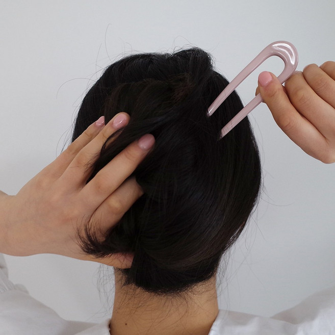 파스텔 호마이카 데일리 비녀 머리핀