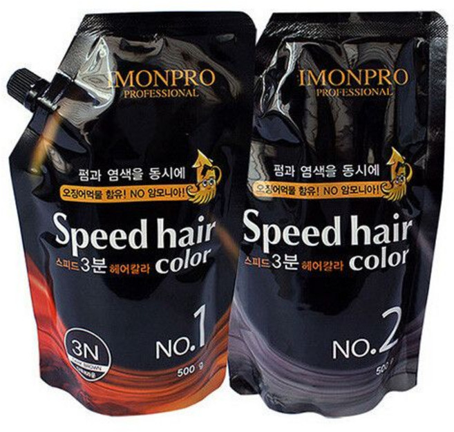 아이몬 프로 스피드3분 오징어먹물 헤어칼라 염색약 아이몬프로페셔널, 3N다크브라운, 1개