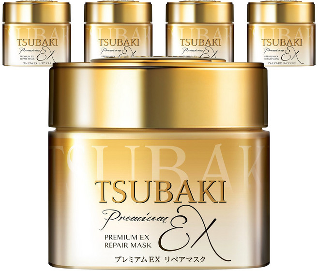 츠바키 프리미엄 EX 리페어 헤어 마스크, 180g, 5개