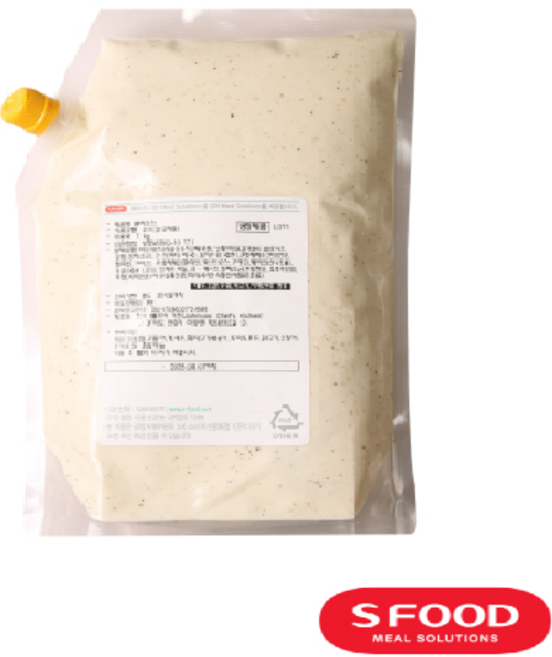 에쓰푸드 렌치 소스 2kg 대용량 샐러드 드레싱 치킨 디핑소스, 1개