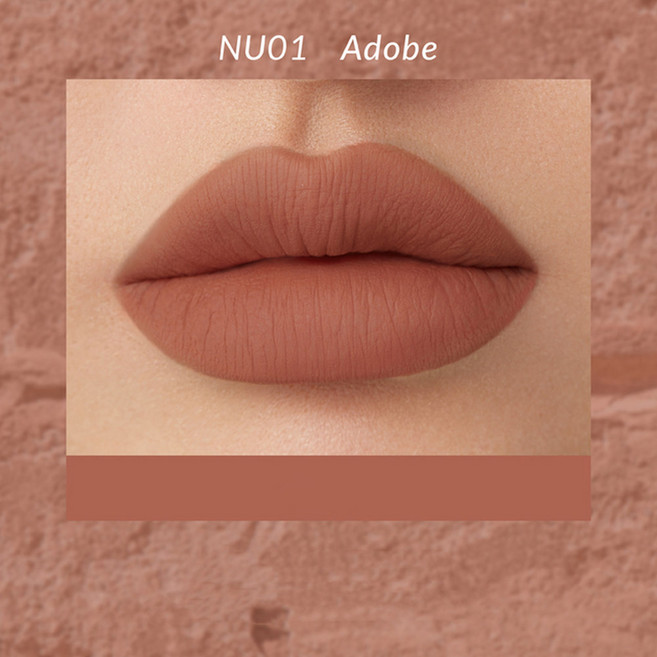 립 글로스 Kaleidos 클라우드 머드 매트 소프트 미스트 파우더 립스틱 비둘기 크림 실크 변환 2.4g 냉연 여성 메이크업, 1개