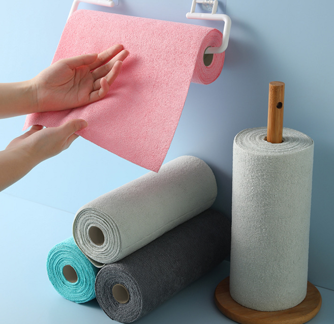 조이초이스 다용도 빨아쓰는 일회용 행주 핑크, 1개, 50개입