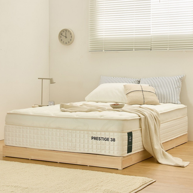 프레스티지 매트리스 유로탑 더블포켓 하이브리드 허리에 좋은 모달 매트리스, 중간, 38cm