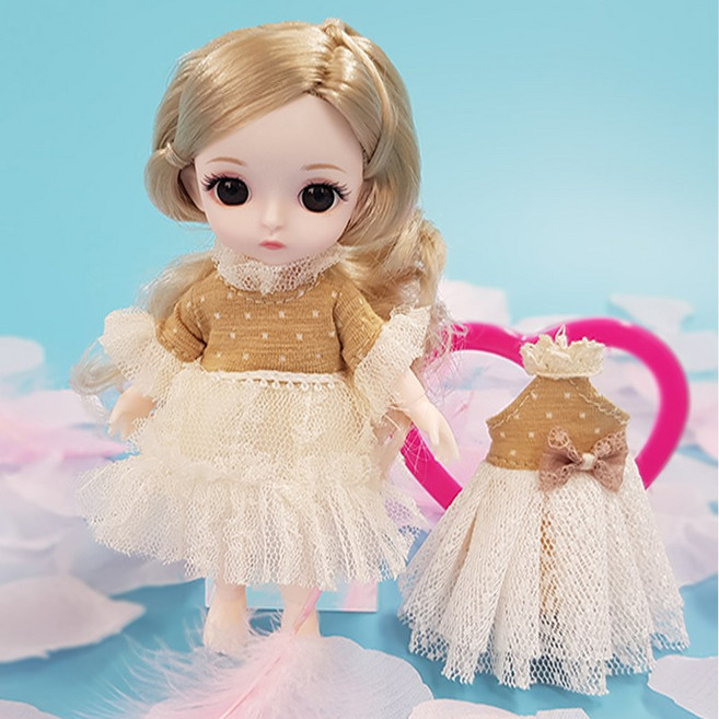 미니구체관절인형 16cm 구체관절 프리미엄 베베돌, 골드, 클로이베베, 1개