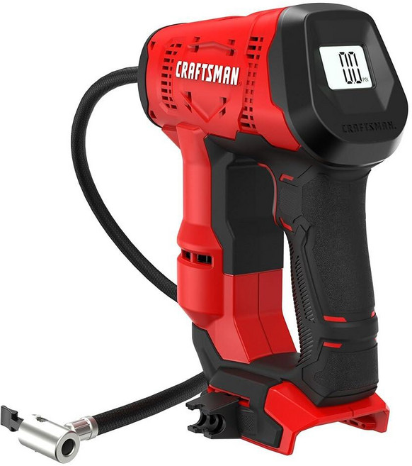 CRAFTSMAN V20 공기 압축기 휴대용 무선 타이어 팽창기 최대 150PSI 펌프 디지털 압력 게이지 포함 공구만 포함 (CMCE521B), CRAFTSMAN V20 공기 압축기 휴대용, 무선 타