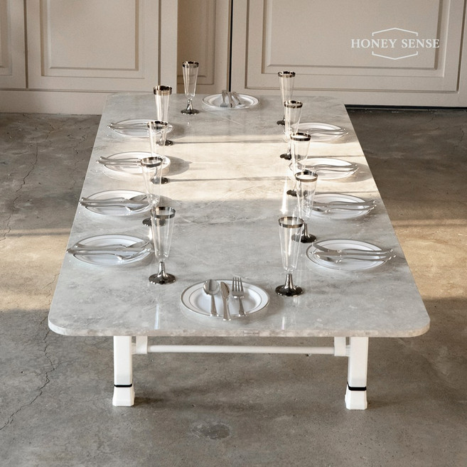 허니센스 10인용상 집들이상 손님상 밥상 큰상 긴상 대형 8인용 큰밥상 잔치상 제사상, 마블클래식