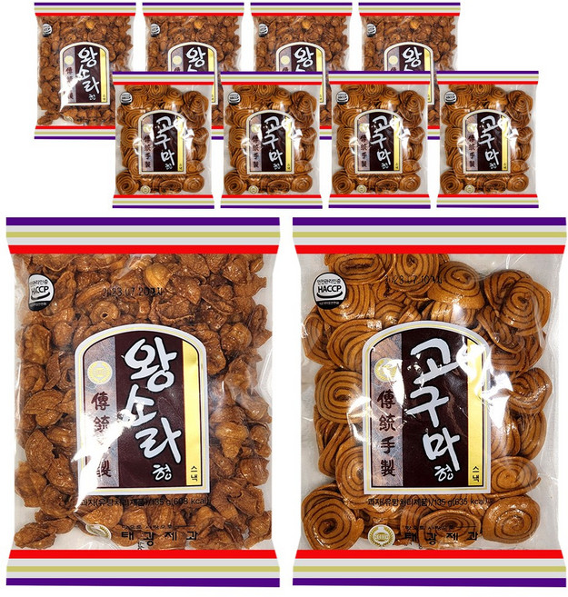 옛날과자 태광제과 왕소라 5개+고구마 5개, 10개, 1ml