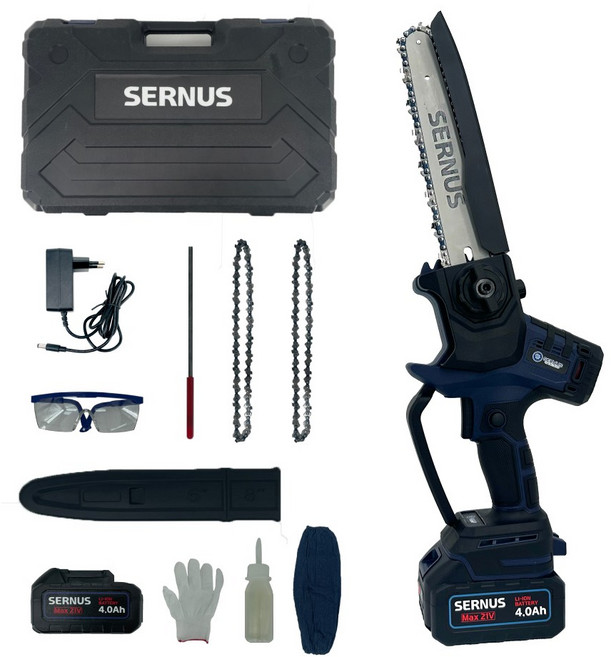 써너스 8인치 무선 전기톱 충전 체인톱 21V, 1개, 본품 + 배터리1개