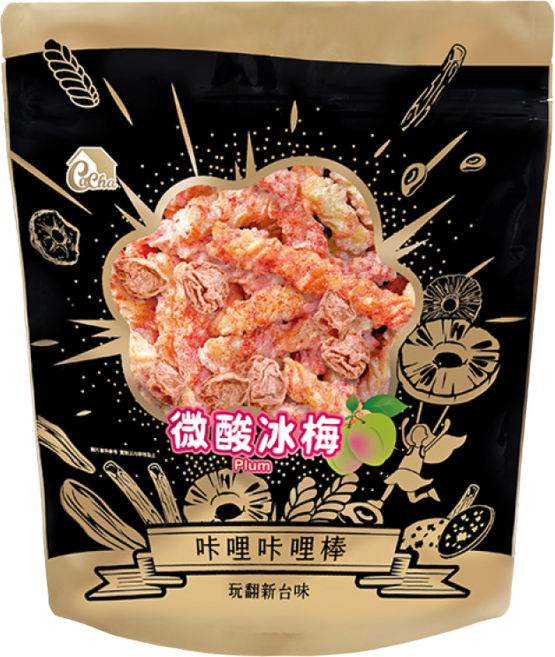 Cacha 咔哩咔哩棒 微酸冰梅風味, 130g, 1包