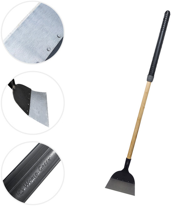 괴물 & 초대형 스크래퍼 헤라 (콘크리트 타일 스티커 제거 장판 바닥 이물질제거), 괴물스크래퍼(소)21cm+대왕자루, 1개