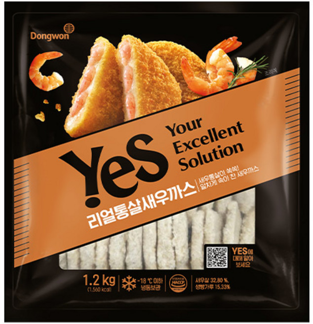 동원 YES 리얼통살새우까스 1.2kg x 2봉, 상세 설명 참조