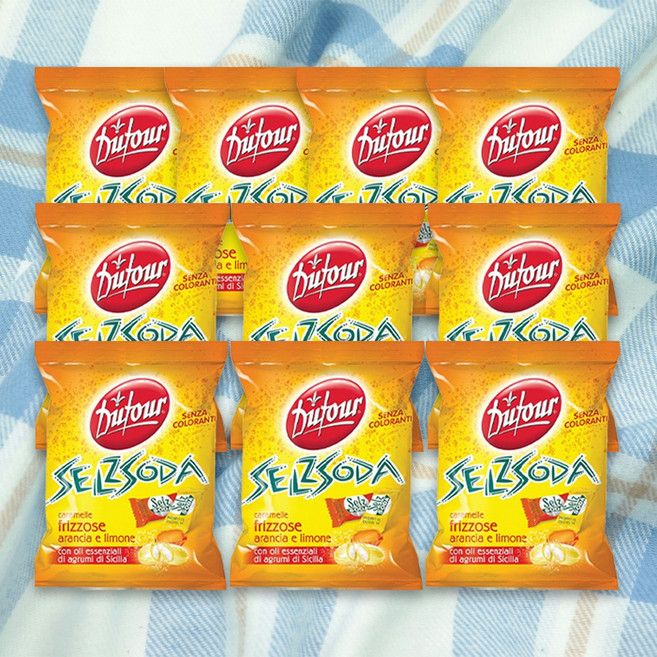 듀포 포지타노 셀즈 소다캔디 레몬 오렌지, 10개, 150g
