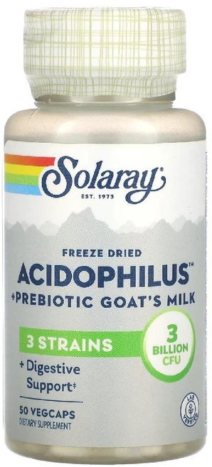 쏠라레이 동결 건조 애시도필러스 + 프리바이오틱 산양유 30억 50 베지캡슐, 1개, 50정 - 쿠팡