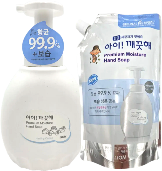 아이깨끗해 프리미엄 핸드워시 450ml x 2+리필600ml, 3개, 500ml