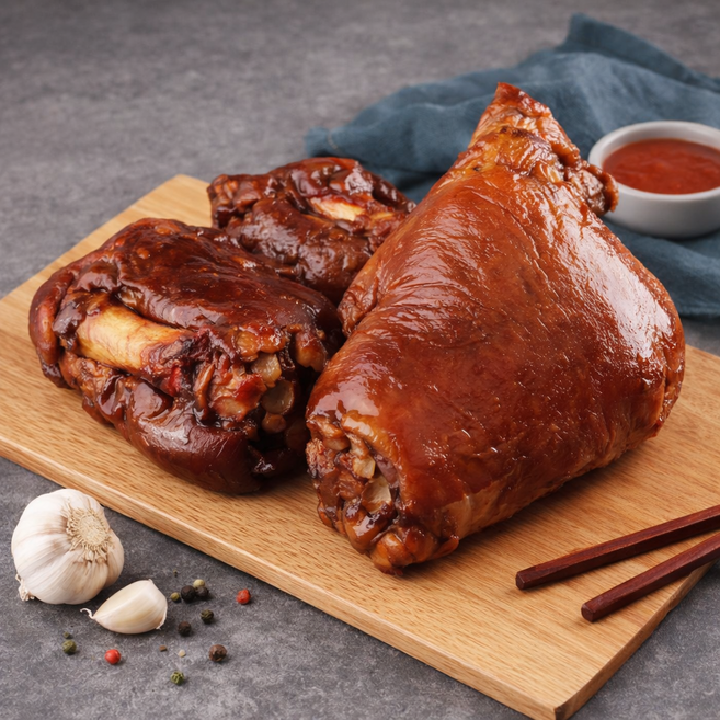 [한끼뚝딱] 흑마늘 왕족발 새우젓 포함, 1개, 1kg