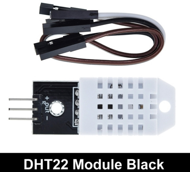 호환 아두이노용 디지털 온도 습도 센서 모듈 보드 초저전력 고정밀 4 핀 DHT22 AM2302 DHT11 DHT12 AM2320, [06] DHT22 Module Black, 1개