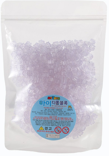mytoys 디폼블럭 8mm 1010개 리필팩 39색상_도안집 증정, #1010개 33.투명