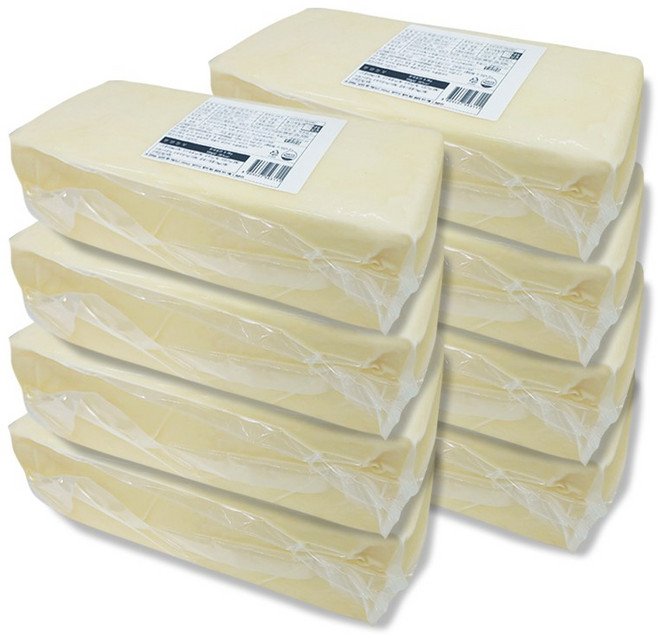 자연 치즈 100% 모짜렐라 블럭 치즈 2.4kg x8개(피자), 8개