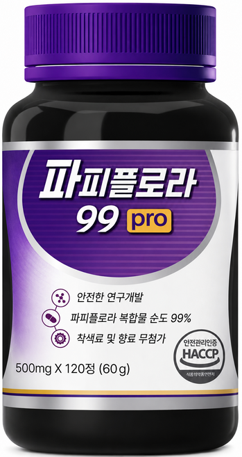 파피플로라 99 프로 대용량 식약청 haccp 인증, 1개, 120정