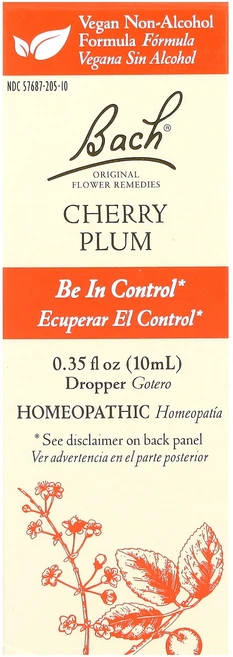 Bach Original Flower Remedies Cherry Plum 0.35 fl oz (10 ml), 10.351 ml, 체리 플럼, 1개, 10ml - 쿠팡