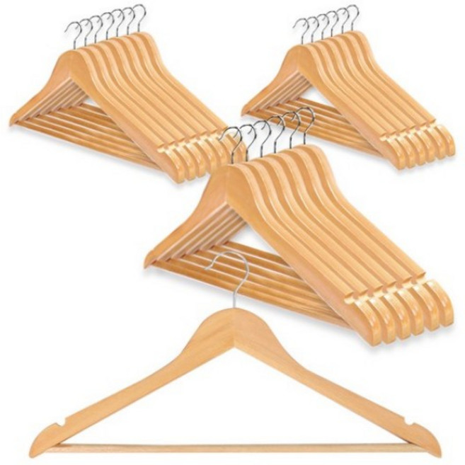 리벤스 프리미엄 원목 옷걸이, 10개, 01) 5주년 행사 이벤트_프리미엄 우드