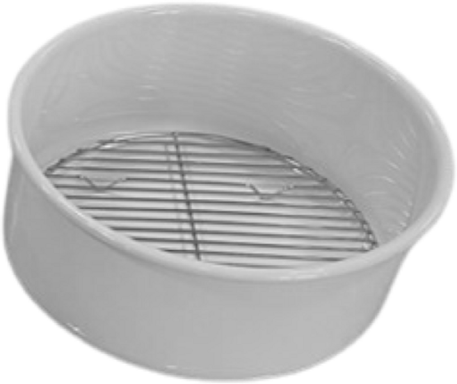 국산법랑 에어프라이어용기 에프용기 법랑용기 오븐용기, M (망 포함)