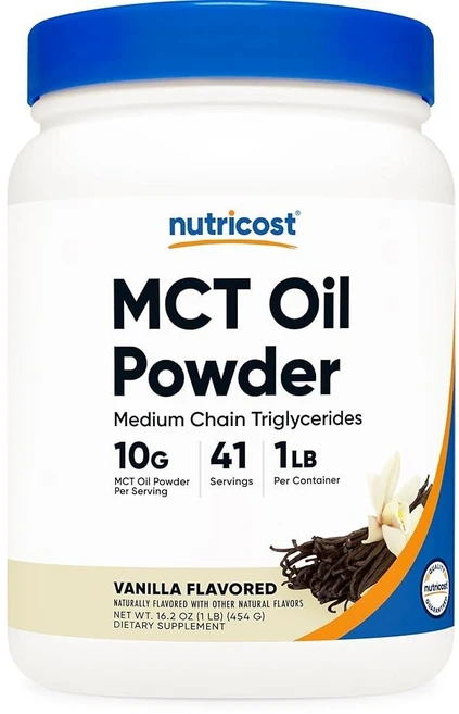 뉴트리코스트 프리미엄 MCT 오일 파우더 분말 454g Nutricost, 1개 - 쿠팡