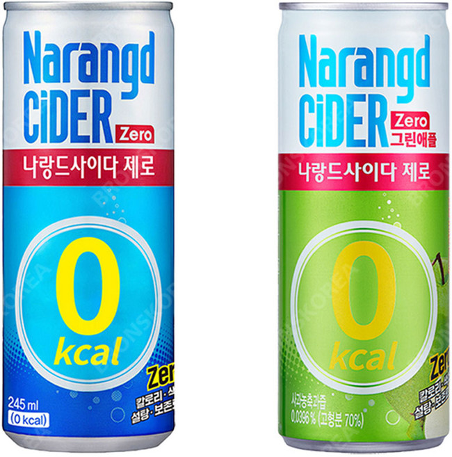 동아오츠카 나랑드 사이다 245ml 20개 +그린애플 10개 총 30캔, 30개