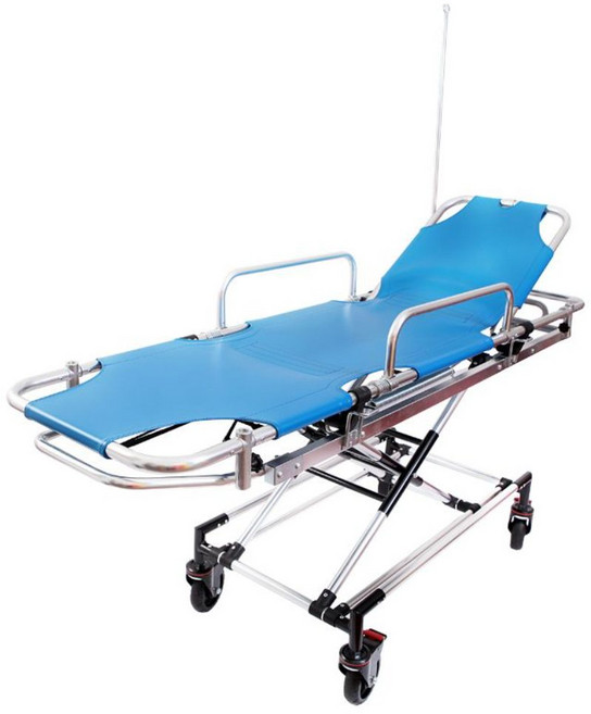 이동식 목욕 샤워트롤리 목욕침대 고급형 높이조절 바퀴달린 리프트 트롤리침대, 머리 높낮이 조절형