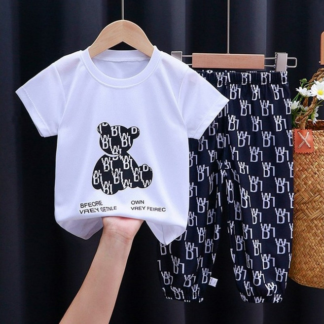 RAXEN남아 상하 복세트 유아 옷 여름 여아 상하복 세트 남아 반팔 세트 여아 반팔 세트