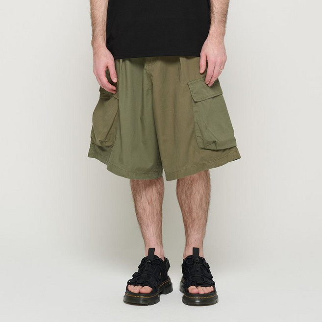 카고브로스 CB WASHED CARGO HALF PANTS KHAKI