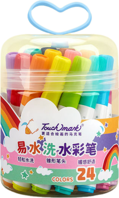 Touchmark 水洗印章水彩筆, 2套, 印章雙頭馬克筆【24色】*2, 24個