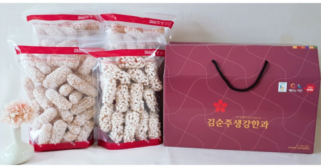 김순주생강한과 한과선물세트1호 명인한과 손수고아만든조청사용대용량1kg(250g 4봉지), 1kg