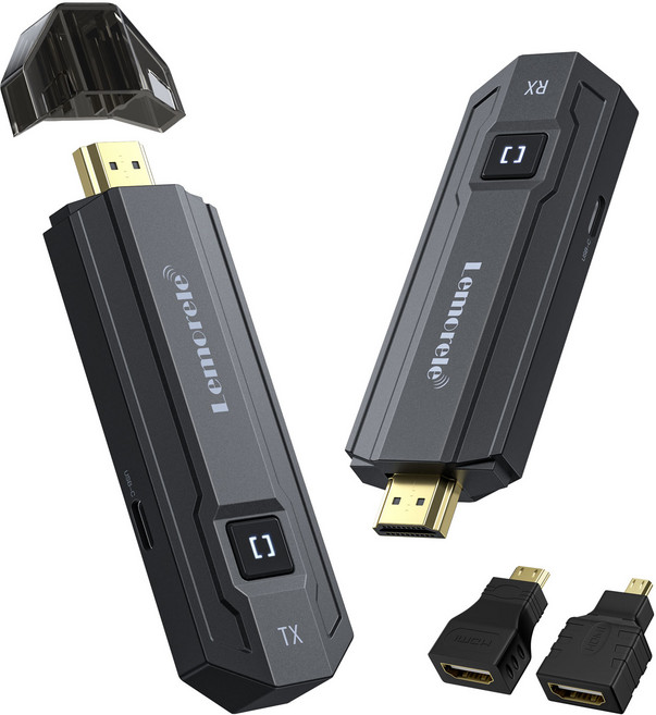 Lemorele 50 미터 무선 HDMI 송신기 수신기 동글 키트 익스텐더 1080P 무선 hdmi 송수신기, TX and RX, 1개