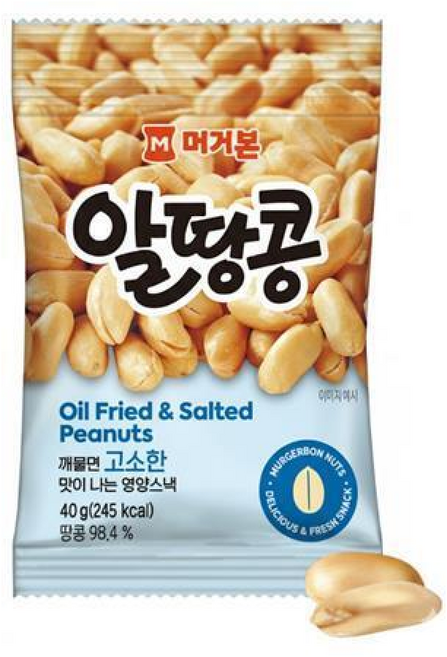 머거본 알땅콩, 40g, 24개