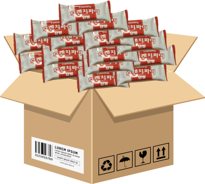 해태제과 후렌치파이 단밤 신제품 (개별포장), 30개, 13g